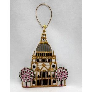 St. Paul Cathedral U.K. Felt Embroidered Christmas‎ Ornament Souvenir